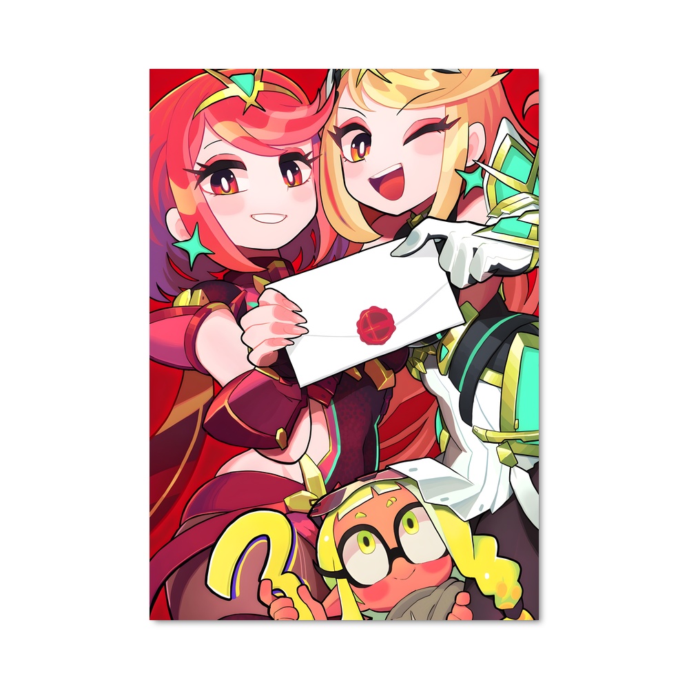 Poster Girls of Smash – affiche Super Smash Bros
